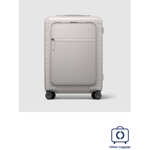 Cabin Size(36L)-Total White With Front Pocket